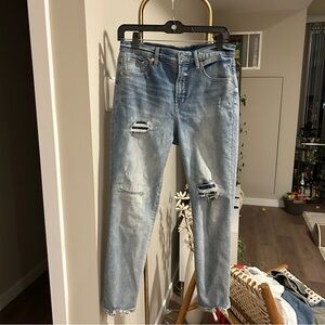 GAP Distressed Skinny Blue Jeans for Women